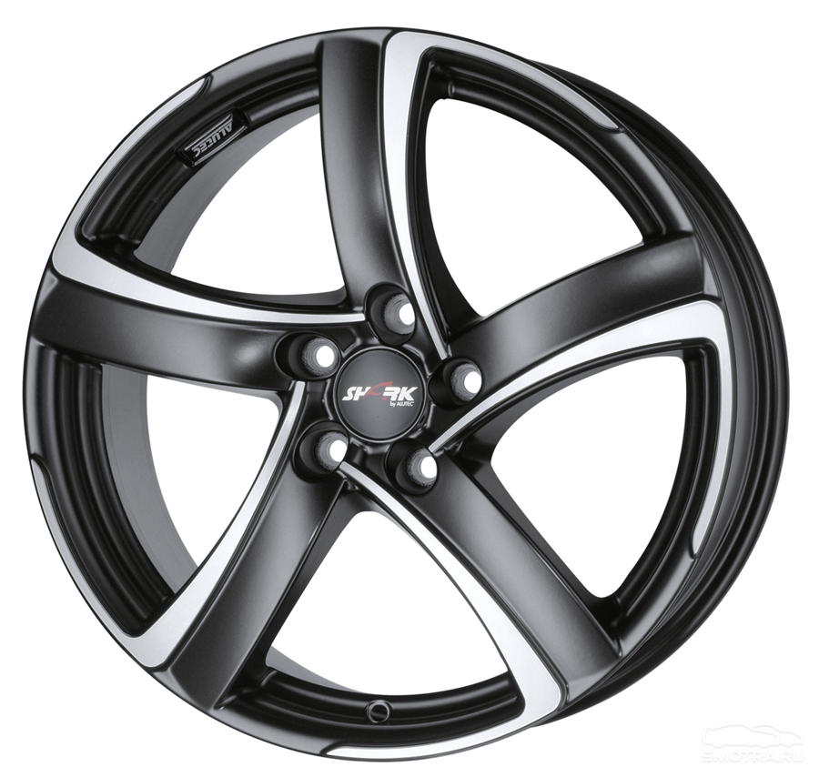 Купить запчасть ALUTEC - WHS027722 Shark 17/7,5 ET38 Racing black front polished