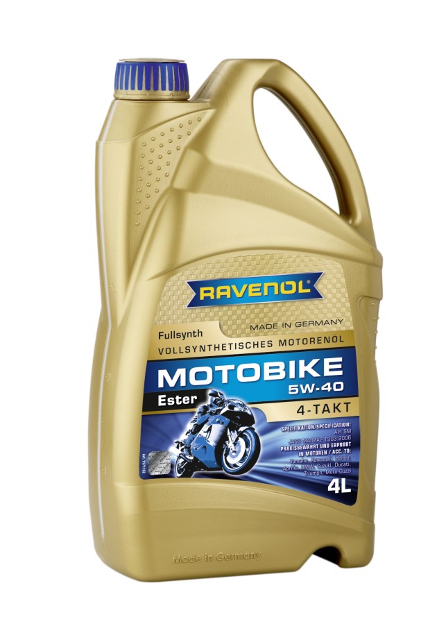 Купить запчасть RAVENOL - 4014835730793 Motobike 4-T Ester 5W-40 (4л) new