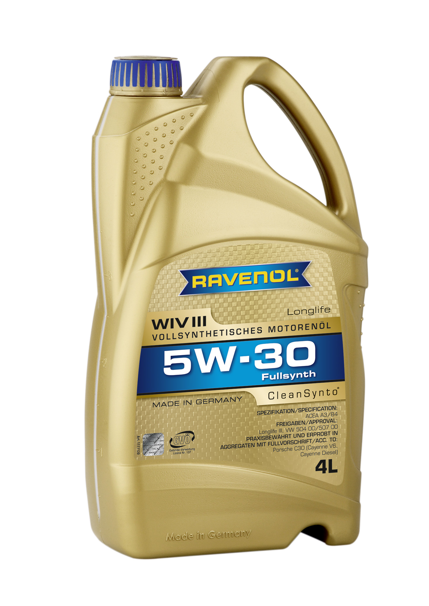 Купить запчасть RAVENOL - 4014835723191 WIV III SAE 5W-30 (4 л) new