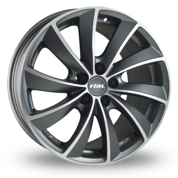 Купить запчасть RIAL - LU75736B939 RIAL LUGANO 7.5X17 5/120 ET36 d76.1 /graphit-matt front polished/ BMW [LU75736B93-9]