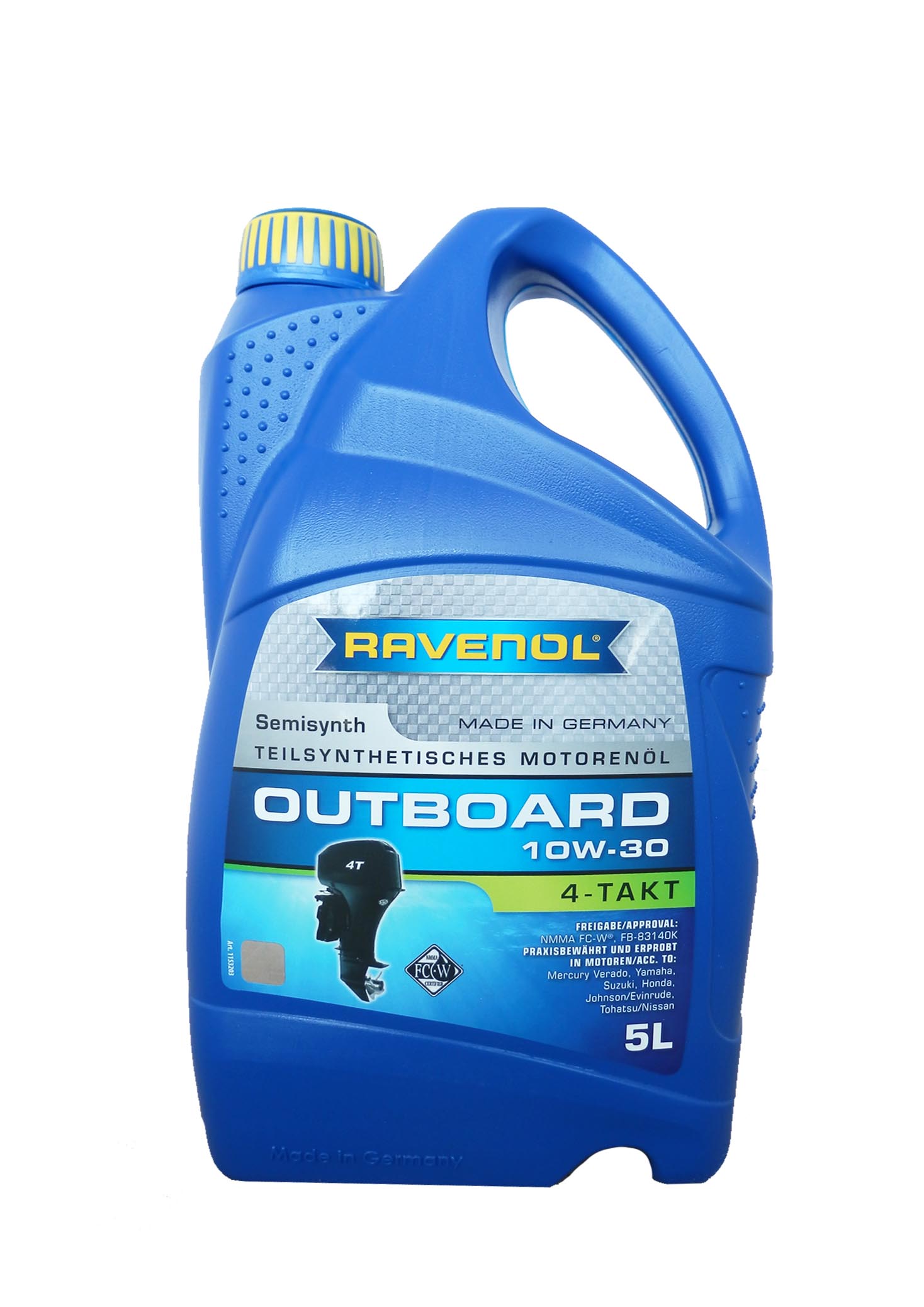 Купить запчасть RAVENOL - 4014835729056 для 4-T лод.моторов Outboardoel 4T SAE 10W-30 (5л) new