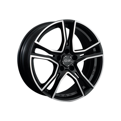 Купить запчасть OZ - WHS056765 Adrenalina 16/7,5 ET40 Matt black + diamond cut