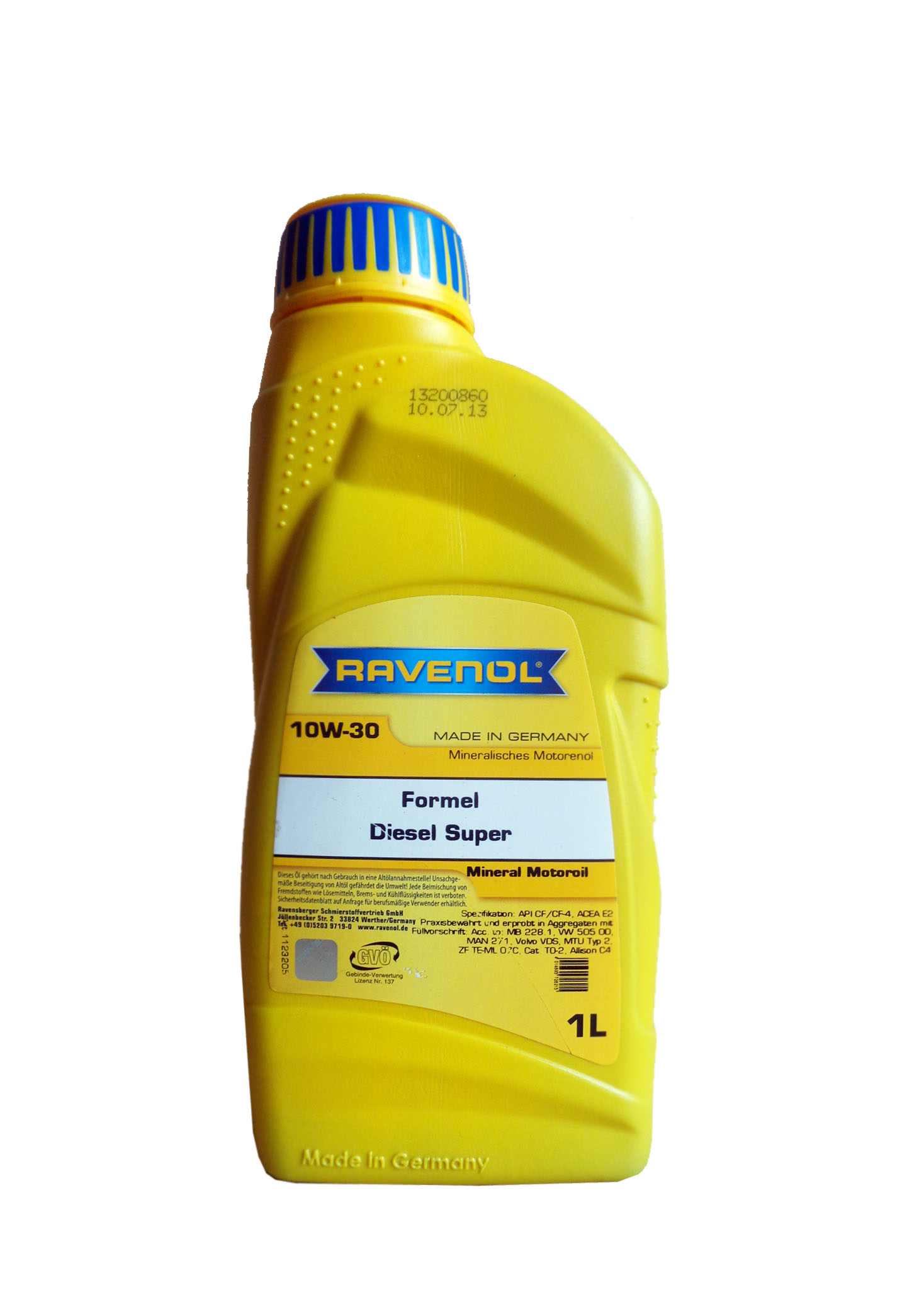 Купить запчасть RAVENOL - 4014835726215 Formel Diesel Super 10W-30 ( 1л) new