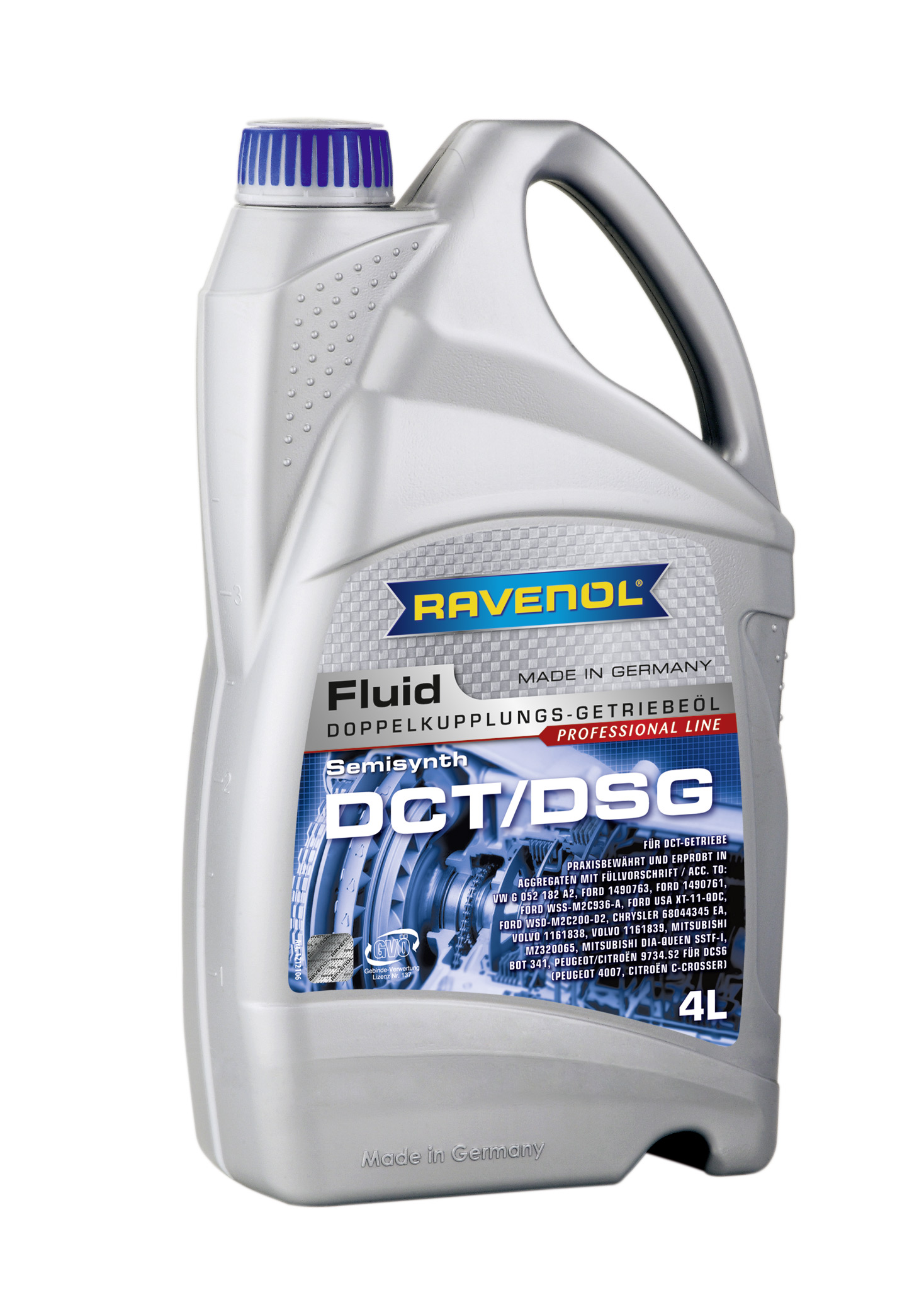 Купить запчасть RAVENOL - 4014835718999 Трансмиссионное масло  DCT/DSG Getriebe Fluid (4л) new