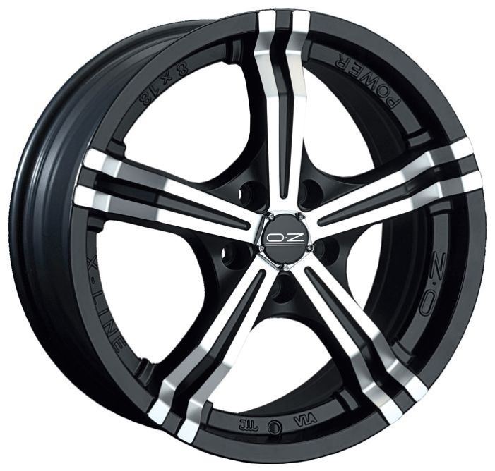 Купить запчасть OZ - WHS057019 Power 17/8 ET35 Matt black + diamond cut