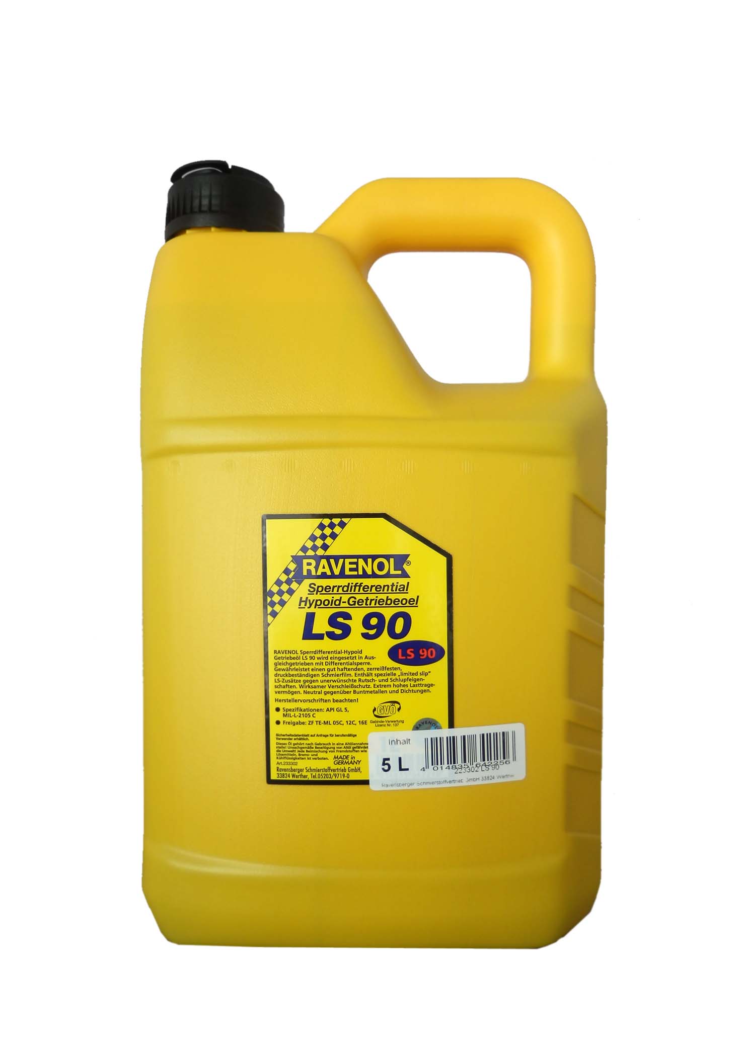 Купить запчасть RAVENOL - 4014835642256 Трансмиссионное масло  Sperrdiff.-Getr.-Oel LS 90 (5л)